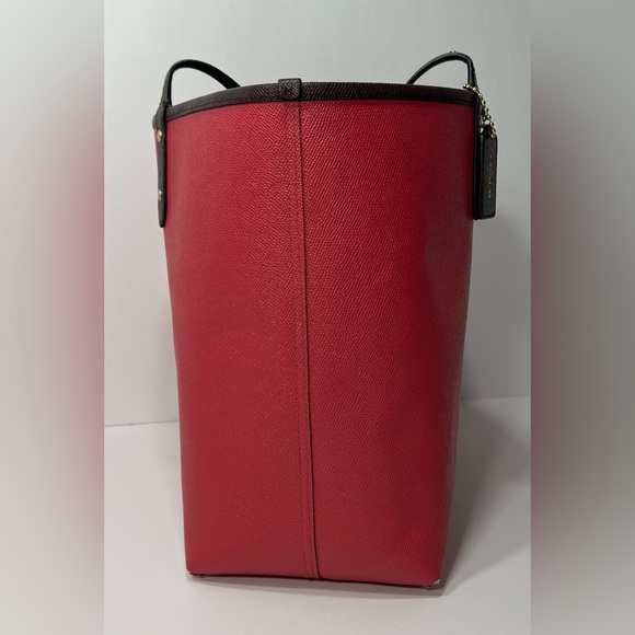 Coach Reversible City Tote Bag w/ Matching Pouch - pink/maroon - Picture 13 of 16